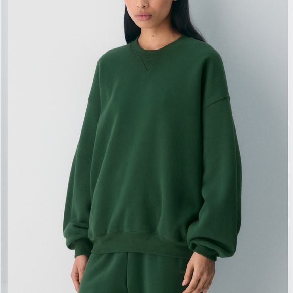 Aritzia Campus Green Sweater! New Mega Crew - Picture 2 of 5